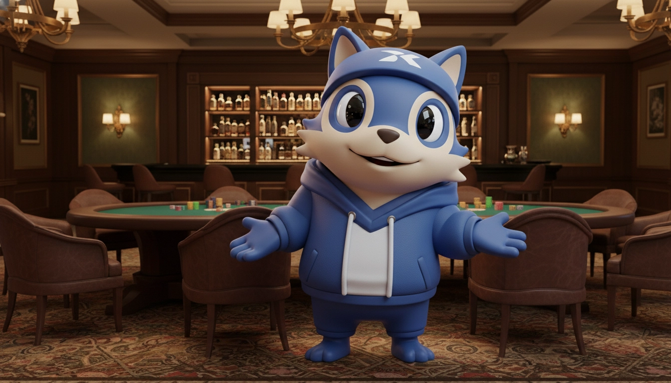 Casino character answering common PayID online pokies questions